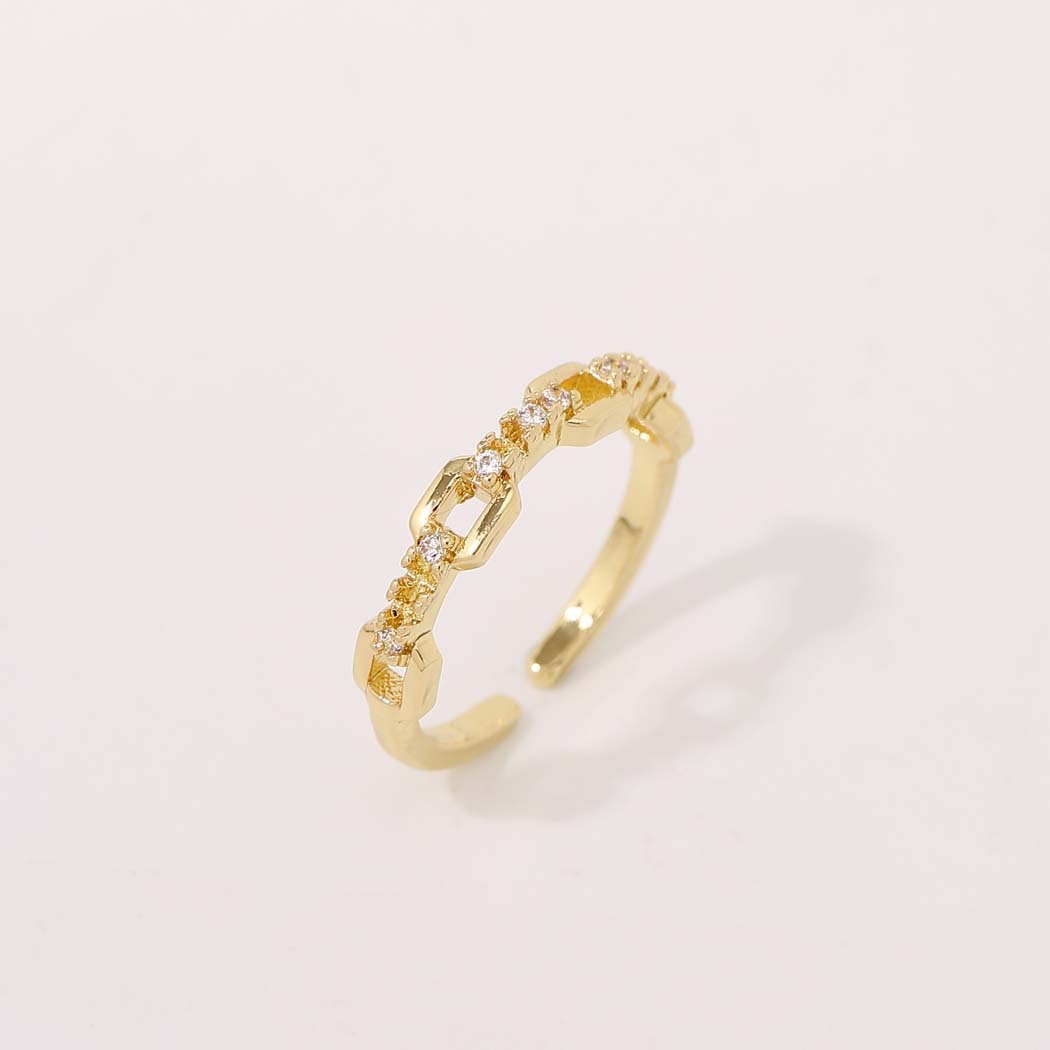 Fashion New Zircon Adjustable Ring Women