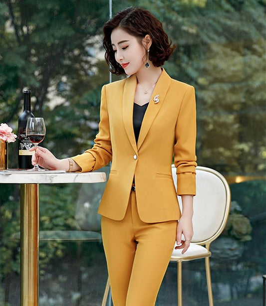 Fashion Professional Suit Women Long-sleeved New Ladies Temperament Overalls