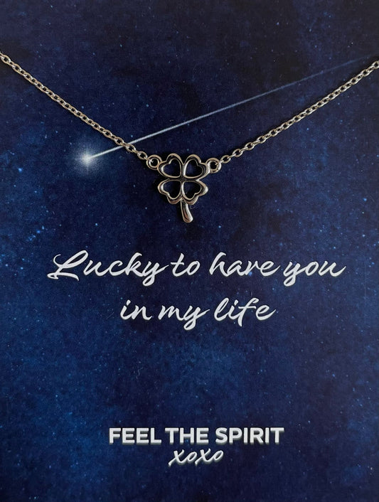 Feel the Spirit Ketting Lucky Leaf Zilver XN002S-0