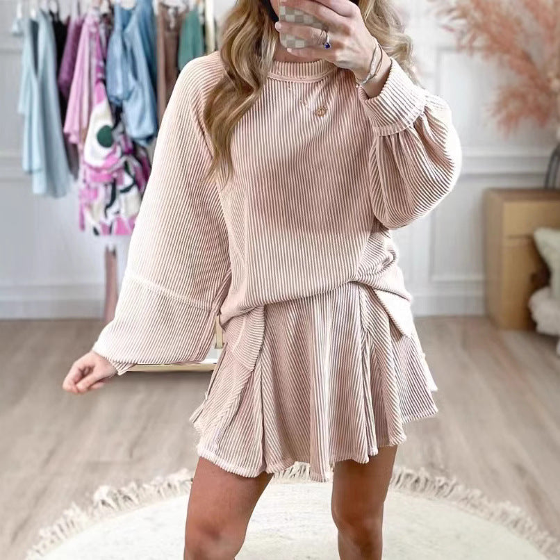 Fashion New Solid Color Casual Suit Women